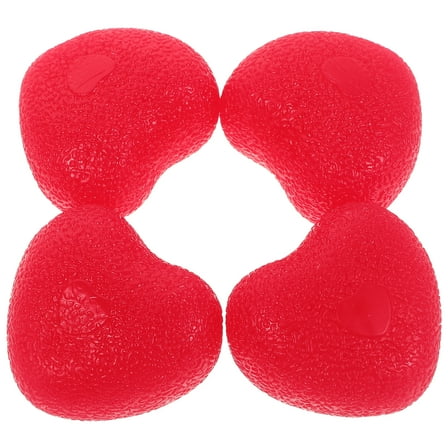 GOOHOCHY 4pcs Heart Shaped Grip Strength Ball Set for Hand Finger Wrist Exercise Exercisers Training Ball