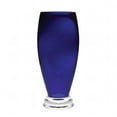 thumbnail image 1 of Vase en Verre à Pied 14 Po, Cobalt, 1 of 1