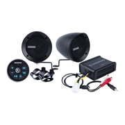 Memphis Audio MXABMB2BT Bar Mount 2-Speaker System With Amp And Built-In Bluetooth Receiver, Black