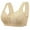 03-Apricot, variant on MINTREUS Women's Front Button Closure Bra Comfort Full-coverage Bra Senior Front-Closing Wirefree Bra