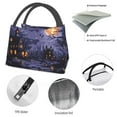thumbnail image 4 of Disketp Mystery House Halloween Night Bolsa Térmica Estampada, Bolsa Térmica Aislante para Almuerzo, Playa y Campamento, 4 of 6