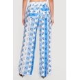thumbnail image 4 of Women's Striped Floral Print Wide Leg Casual Pants, 4 of 4