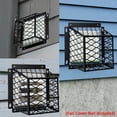 thumbnail image 3 of Dryer Vent Bird Guard,Dryer Vent Cover Bird Guard Cage for Most 3" to 4" Exhaust Fan Cover,7"Lx7"Wx5"H Steel Ventilation Bird Cage for Bathroom Exhaust Ventilation, White, 3 of 5