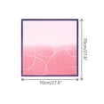 thumbnail image 3 of INSPIRE CHIC Women's Gradient Printed Satin Square Scarves, Simple Lines Silky Hairband Headscarf Neckerchief 27.6x27.6" Pink, 3 of 6