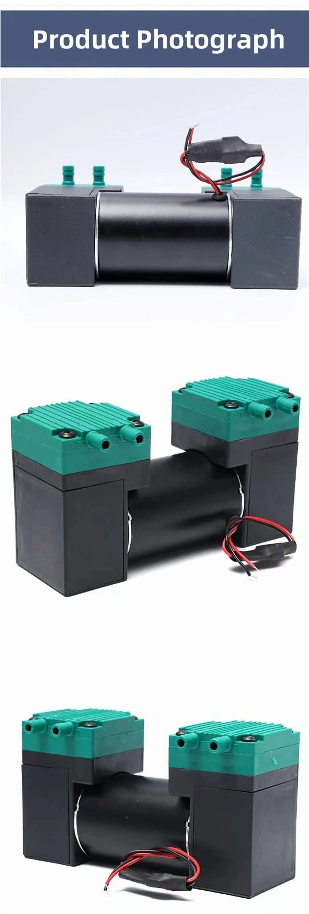 Double Head Pump Mini Vacuum Pump Pumping Electric Plastic Diaphragm Suction Pump Double Head Vacuum Pumps