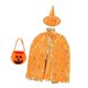 thumbnail image 3 of Conjunto disfraz Halloween Yinane Capa Mago Naranja, 3 of 8