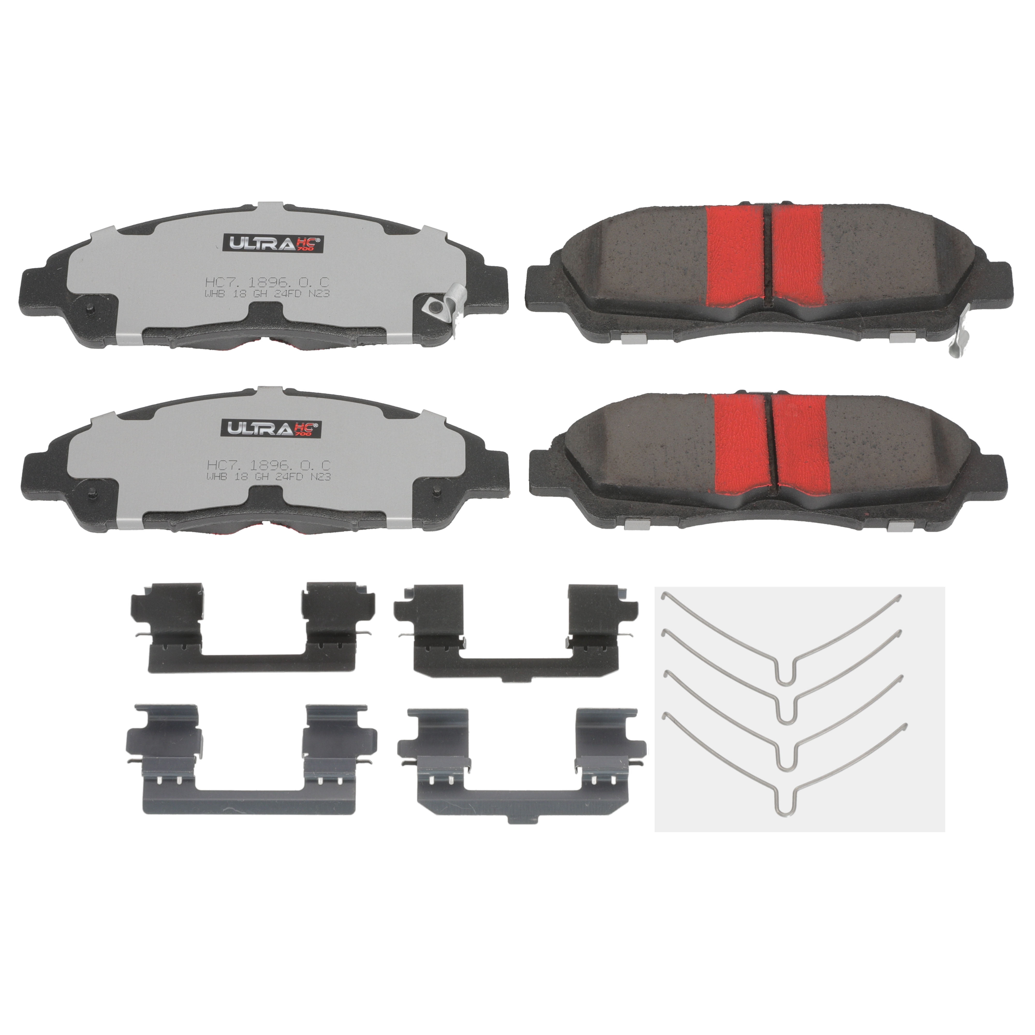UltraHC 700 Brake Pad Set, Front HC7.1896.0.C, Chevrolet Traverse 2020-2018