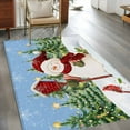 thumbnail image 3 of Blue Green Snowman Christmas Area Rug 3x5 Washable Rug Non Slip Xmas Tree Snowflake Winter Large Area Rug Indoor Floor Carpet for Entryway Bedroom Kitchen Living Room Home Office Dining Room Nursery, 3 of 8