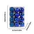 thumbnail image 2 of Fwttom Christmas Balls 24 Pcs - Multi-Size Hanging Christmas Ball Ornaments, Classic Christmas Decorations Indoor Shatterproof for Christmas Tree, Merry Christmas, 1.18"(3cm), 2 of 8