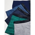 thumbnail image 2 of Hanes Ultimate Boys' 5-Pack Boxer Briefs, Solid/Stripes Assorted, X Large, 2 of 5