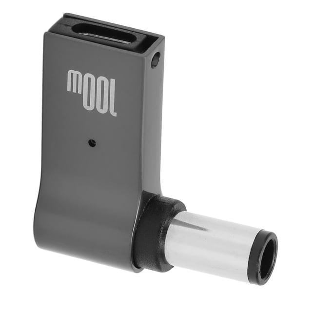 Adaptador de 100W de Ángulo Recto, Convertidor de Carga PD de aluminio Ángulo Recto DISIPACIÓN DE CALOR RÁPIDO PARA LAPTOP