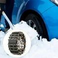 thumbnail image 4 of Snow Tire Chains, Auto Tire Traction Wheel Chains, Adjustable Universal Emergency Thickening Chains, Reusable Snow Tire Chains for Passenger Car, Pickup Trucks, SUV, 4 of 9