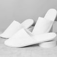 thumbnail image 3 of pares de zapatillas de spa desechables para interiores de hotel, pantuflas mullidas para invitados., 3 of 7