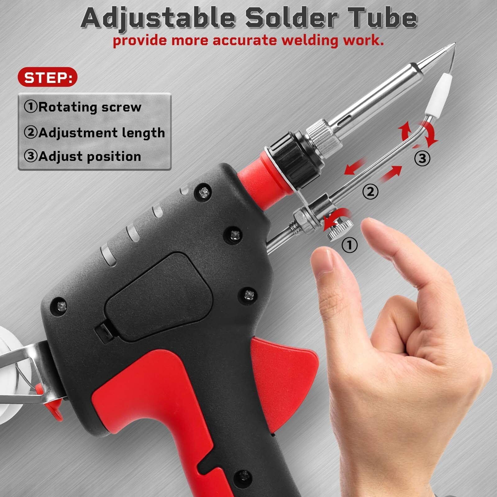 LiteBee Cordless Soldering Iron Welding Kit for Repair, One-handed Welding Iron 20V Battery Automatic Gun Solder Tools