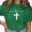1-Green, variant on Giffimy Women I Can T But I Know A Guy Distressed Cross Christian Faith Graphic Crew Neck Short Sleeve S-3XL Grey Tops