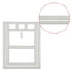 thumbnail image 3 of Lockable Plastic Dog Puppy Cat Window Gate Door (White, L), 3 of 4