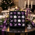 thumbnail image 6 of Kbndieu 24PCS Pruple Christmas Balls Christmas Tree Decorations Ornaments, Shatterproof Xmas Bulbs, Plastic Xmas Hanging Ornament Ball for Holiday Party Wreath Garlands Trees, 6 of 6