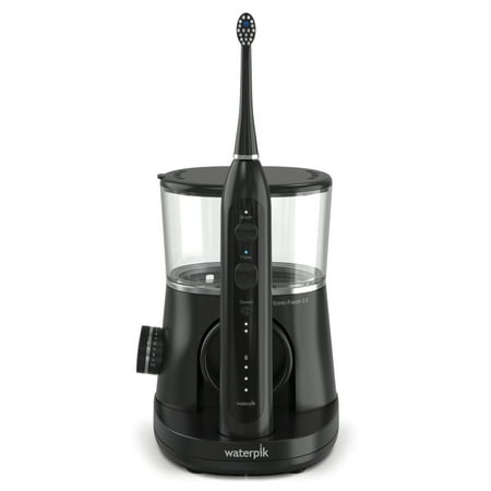 Waterpik Sonic-Fusion 2.0 Flossing Toothbrush, Electric Toothbrush & Water Flosser Combo, Black