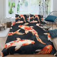 thumbnail image 1 of Home Bedding Set Fish Shell Comforter Cover Set Teen Adult Creative Seafloor Bedspreads,Queen (90"x90"), 1 of 5