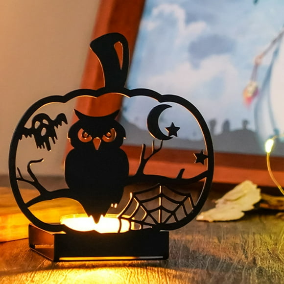 Decoración de Halloween: Candelabro con Proyección, Novedad, Candelabro con Proyección Terrorífica