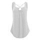 thumbnail image 2 of Playeras,Blusas y Tops,Ropa para Mujer Workout Tank Tops Camisola sexy informal de color sólido para mujer Chaleco sexy (Grey, L), 2 of 5