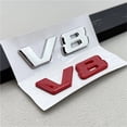 thumbnail image 3 of ZWP ABS Chrome Letters Car Fender Side Badge Sticker V8 Emblem Logo Decals Compatible With Mercedes G Class S600 W222 S500 W140 CL600 CLS63, 3 of 5