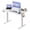 White, variant on CONCETTA Electric Height Adjustable Desk, 55"x24" Ergonomic Sit Stand Workstation, One-Touch Lift Home Office Desk, Oak