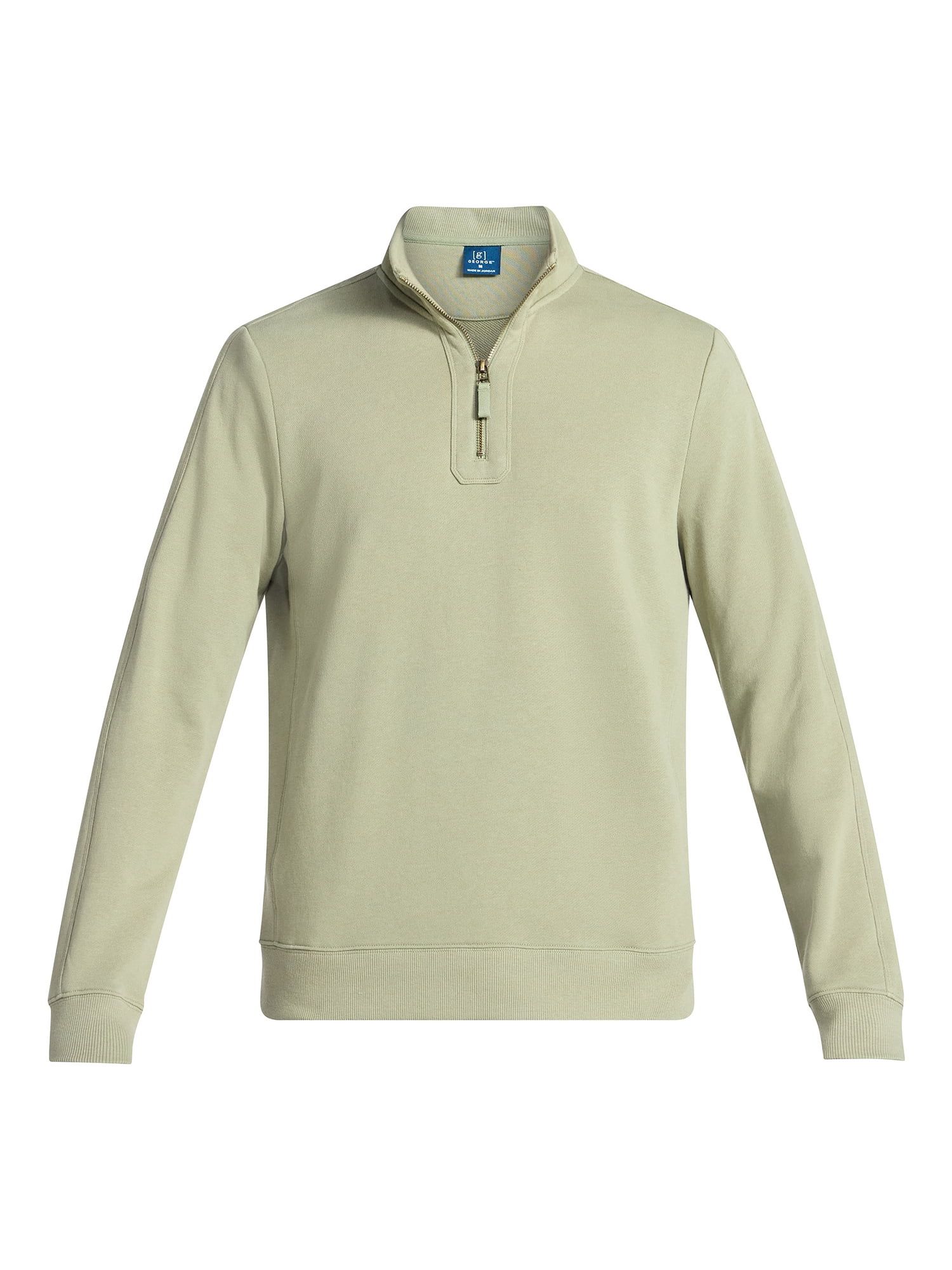 George Men's Washed Terry Quarter Zip Sweater, Sizes S-3XL