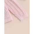 thumbnail image 6 of GXFC Toddler Baby Girls Fall Knitted Closure Cardigan Infant Girls Long Sleeve Button Down Sweater Tops Newborn Girls Casual Warm Fall Winter Top Clothes 0-3T, 6 of 8