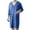 Light Blue, variant on MTBLYS Pajamas for Men Fashion Solid Color Comfortable Sleepwear with Pants Summer Loose Fit V-Neck Elbow-Length Pajamas Sleepwear Men