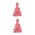 thumbnail image 4 of FRCOLOR 2pcs Clay Christmas Tree Pendant for Holiday Decorations Table Centerpieces and Scene Layouts Christmas Tree Hanging Ornament Clay Craft, 4 of 8