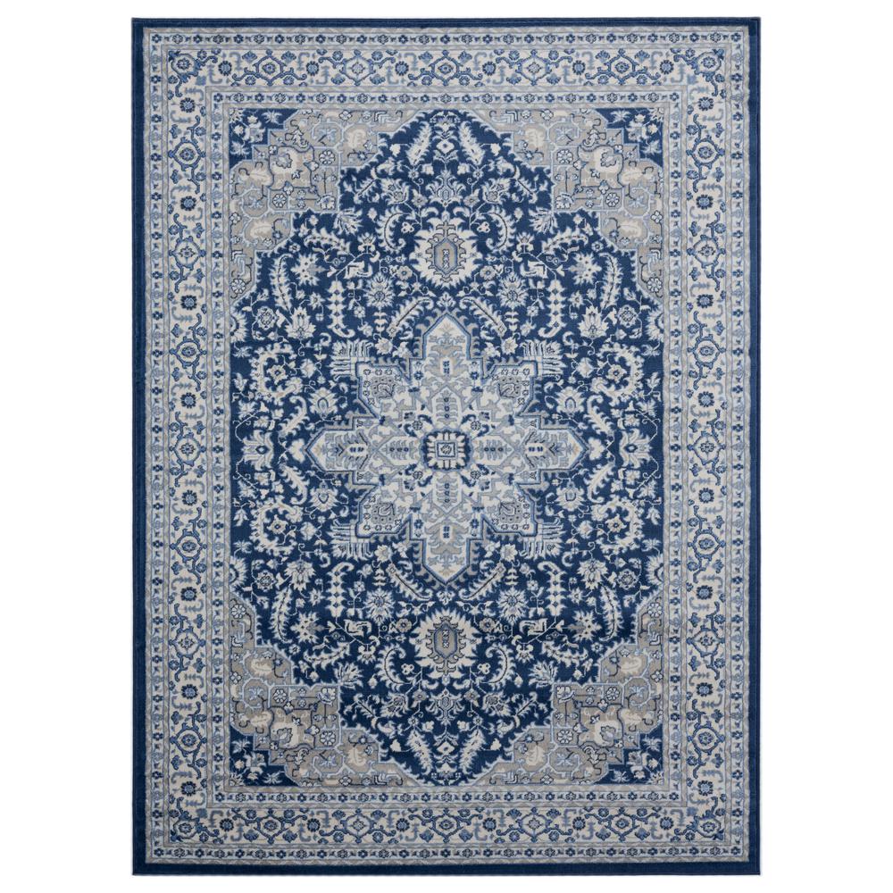 Clairmont Bari Denim Blue Area Rug 5'3" x 7'2"