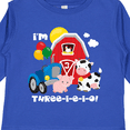 thumbnail image 4 of Inktastic Three-i-e-i-o 3rd Birthday Boys or Girls Long Sleeve Toddler T-Shirt, 4 of 5