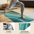 thumbnail image 4 of Teal Gold Marble Pattern Hot Yoga Mat Towel Non Slip for Hot Yoga - Quick-Drying Yoga Mat Cover with 4 Corner Pockets with Travel Bag - Hot Yoga Towel Non Slip Grip Moisture Wicking Sweat 70"x26", 4 of 6