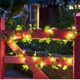 thumbnail image 4 of Battery Operated Ivy Vine Lights - 10ft Fairy Light Garland with Remote, Leaf String Lights for Bedroom, Wedding, Party & Garden Decor, 4 of 5