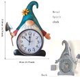 thumbnail image 5 of Gnome Home Decor Wall Clock, Modern Creative Household Simple Garden Decorative Clock Mute Wall Chart Clock, Fashion Art Decoration Wall Clock for Living Room,Bedroom,Kitchen, 5 of 9