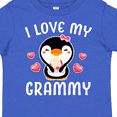 thumbnail image 4 of Inktastic I Love My Grammy with Cute Penguin and Hearts Girls Toddler T-Shirt, 4 of 5