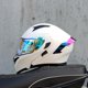 thumbnail image 3 of Casco de motocicleta ORZ, unisex, modular, abatible, de cara completa, para carreras, con viseras dobles, aprobado por DOT, 3 of 5