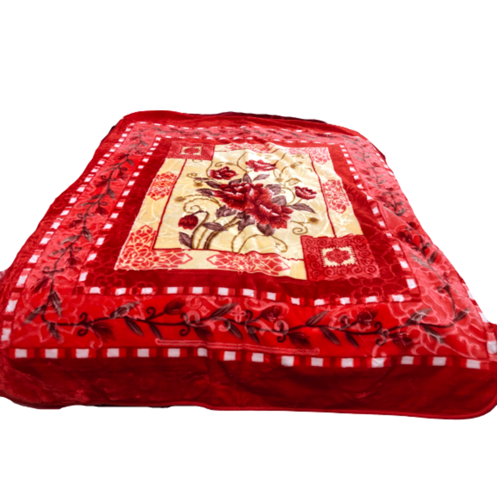 Heavy Korean Faux Mink Fleece Blanket1 Ply Silky Soft Plush Warm