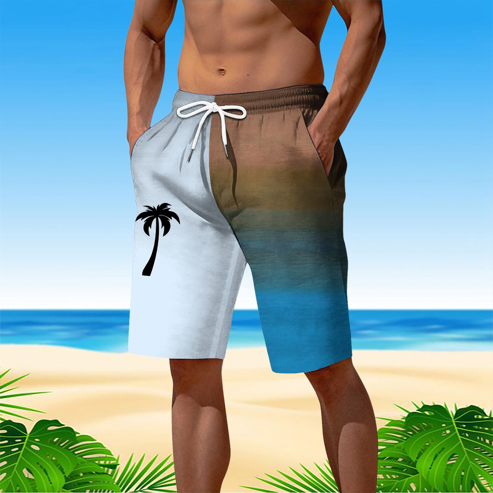 Kiittyyyy Men s Bathing Suits Extra Large Mens Shorts Clearance Clothing under 10 Quick Dry Trunk Surfing Compression Liner Bathing Suits Men