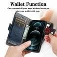 thumbnail image 4 of For Google Pixel 9 Leather Phone Case Wallet Folio Flip Cover Casual Business, [RFID Blocking] Multi Hidden Anti-theft Card Holder Cash Slot, Side Magnetic Buckle, Stand Support,Blue, 4 of 10