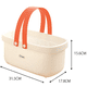 thumbnail image 2 of Cesta de almacenamiento de plástico con asa Cesta de ducha portátil Organizador Baño Cocina Dormitorio Levamdar CPB-DE-WX210-2, 2 of 5