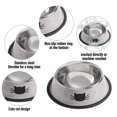thumbnail image 2 of Cuencos antideslizantes de acero inoxidable Cat Bowls Rapsrk, 2 unidades, para comida y agua, 2 of 8