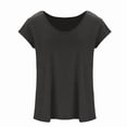 thumbnail image 2 of Womens Cap Sleeve V Neck Summer Tops Fashion Casual Loose Basic T Shirts Beach Tank Tees Cute Trendy Clothes, 2 of 3