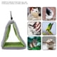 thumbnail image 4 of Hamaca para loros, nido de pájaro, tienda colgante, cueva Triangular cálida para mascotas, 4 of 12