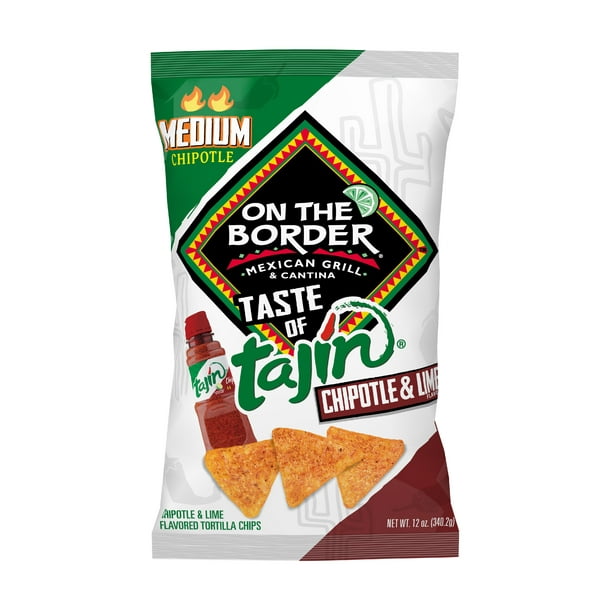 On The Border Taste of Tajin Chipotle & Lime Tortilla Chips, 12 Oz