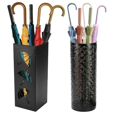 Metal Umbrella Household Simple Square Round Umbrella Rack Lobby Moisture-Proof Umbrella Storage