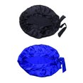 thumbnail image 1 of Gorro de dormir de seda Pura para mujer Sunnimix Cuidado del cabello 2 piezas negro azul, 1 of 8