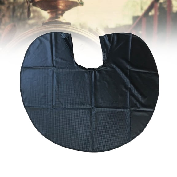 Yardwe Haircut Apron Black Hairdressing Cape, Water Resistant, Anti-Static Salon Styling Cape for Hair Cutting