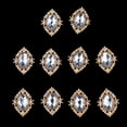 thumbnail image 4 of Crystal Rhinestone Button Flatback Gemstone Cabochon 30x25mm, 4 of 7
